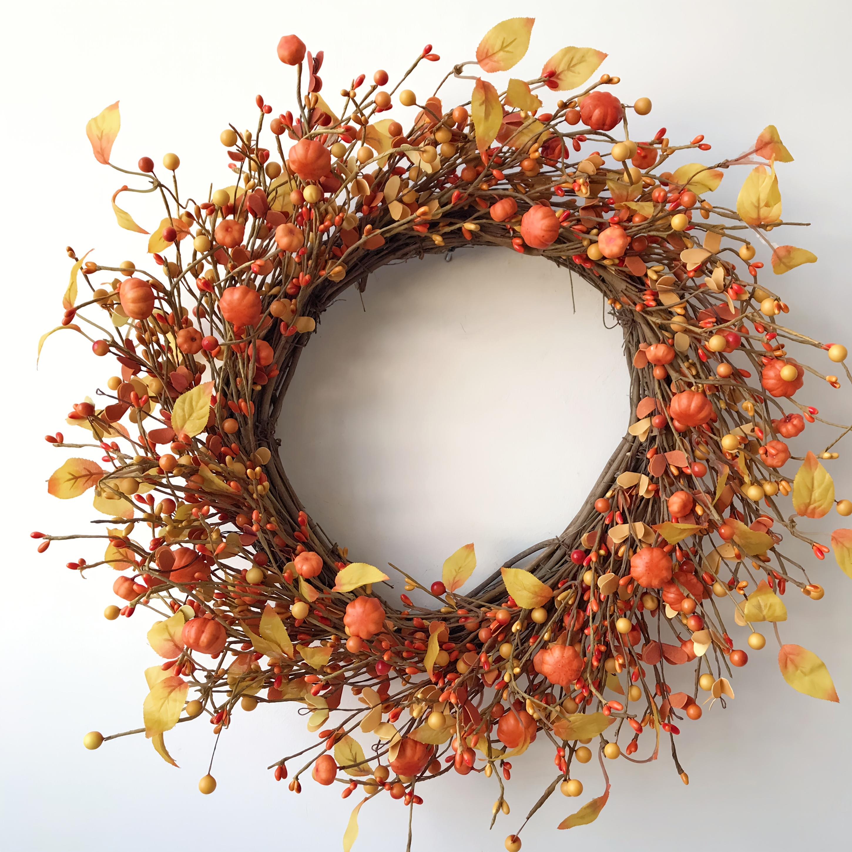 Couronne De Citrouille Artificielle En Feuille D'érable Pour Porte D 45cm Couronne De Feuille Drable De Thanksgiving Dcorations Murales Porte De Guirlande Nol Halloween Thanksgiving Day45 65089234