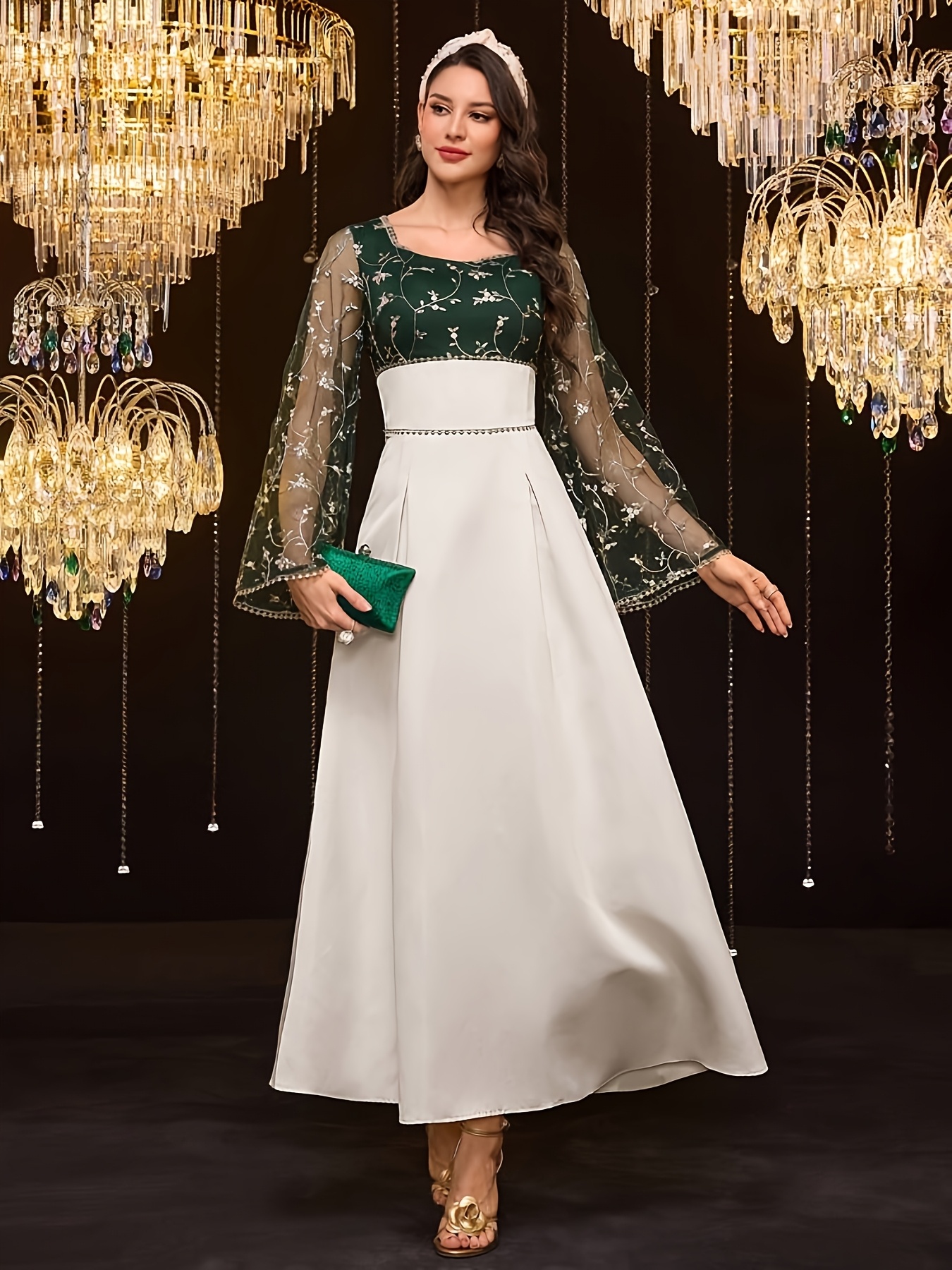 2025 summer neck dress retro versatile - Temu Bahrain