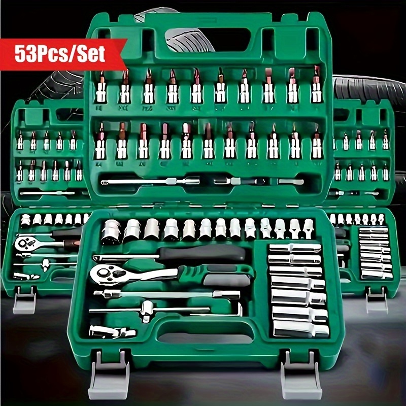 

53pcs Car Kit 72- Quickratchet , Car Kit Storage Box For Christmas , Car , Car Tool For , , For