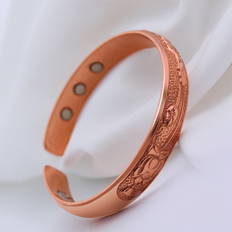 Magnetic Copper Bracelet with Strong Magnet, Ideal Gift