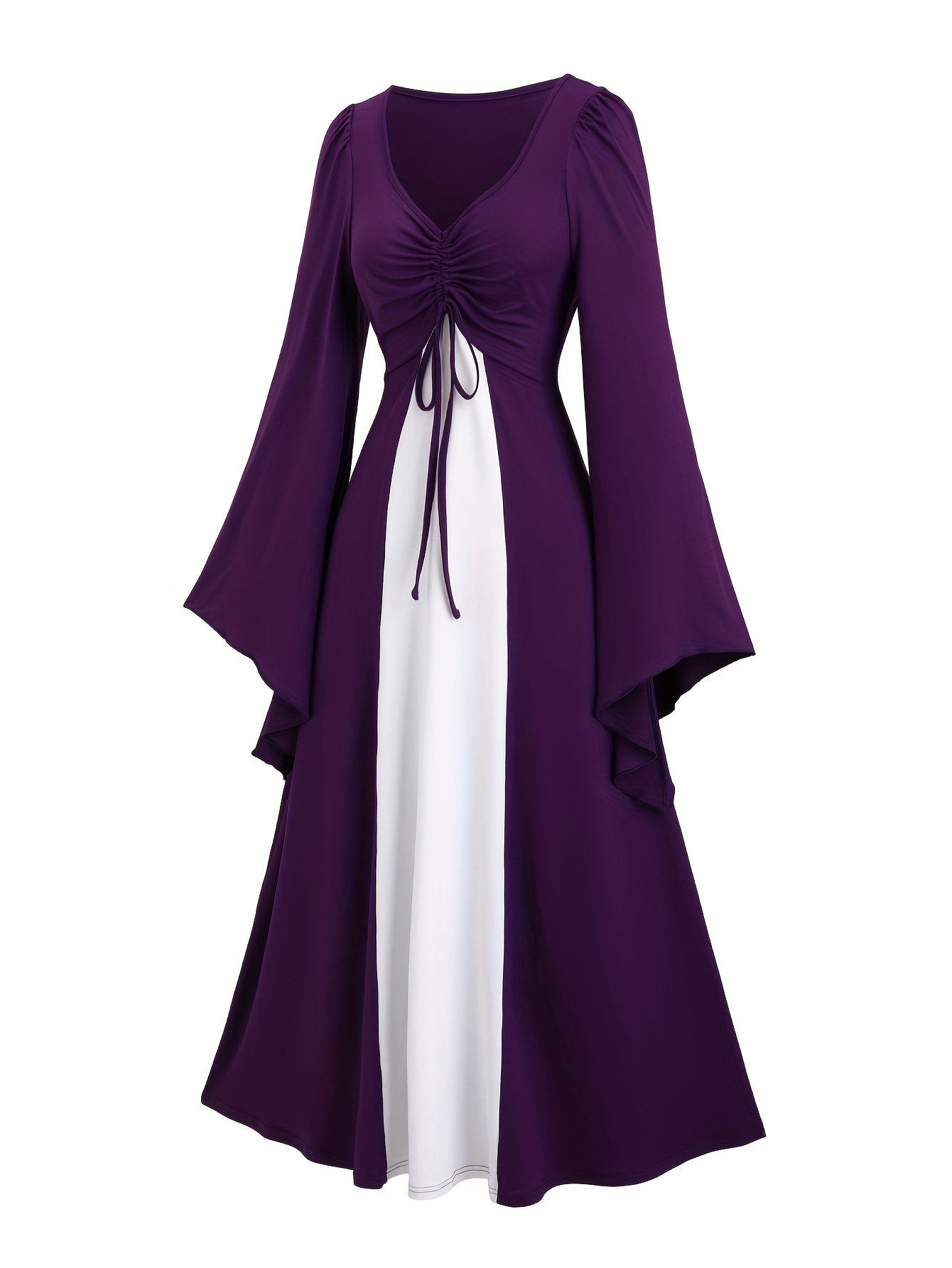 vestido vintage     escote   cintura cordón - Temu Peru