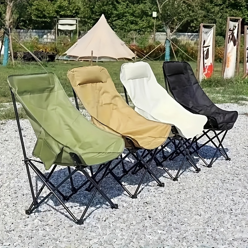 

High Back Folding Outdoor Moon Chair, Capacity 260lbs, With , Withcarrying Bag, Folding Chair, Camping Chair, Beach Chair, Fishing Chair, Foldablesteelframe, Bbq .slze: 35*18*18inch(90*47*47cm)