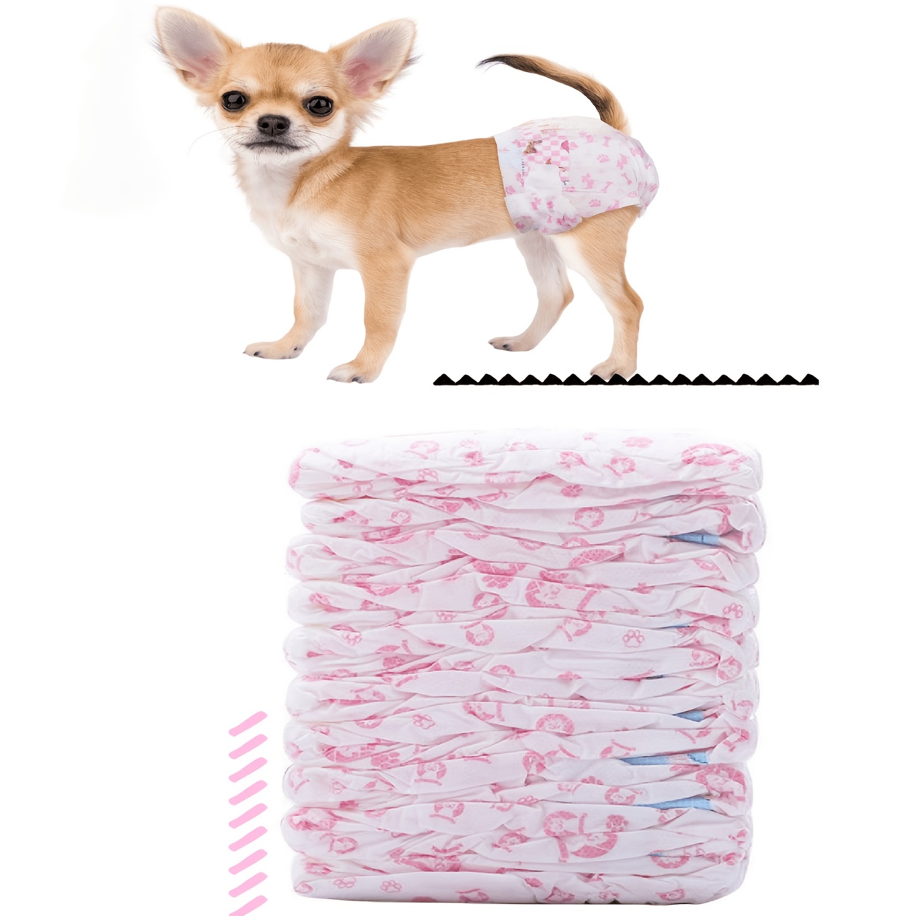 disposable dog diapers super absorbent puppy diapers quick Temu