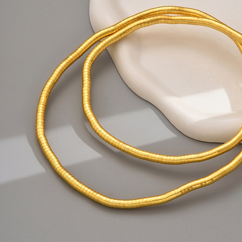 Layered Geometric Long Necklace for Women