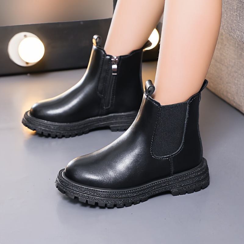 botas negra niña