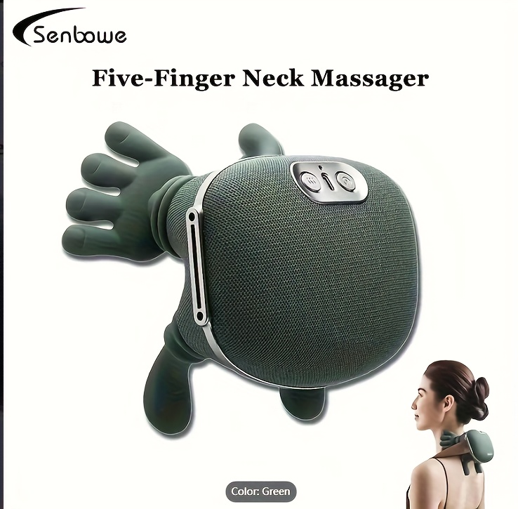 USB Rechargeable Deep Tissue Massager, 8-Claw - Portable Finger for Neck, Back, Shoulders, And Legs - Perfect Gift for Men And Women, Waist, Trapezius Massager Wireless Portable Hot Compress Neck And Shoulder Massager, 5D Kneading Full Body