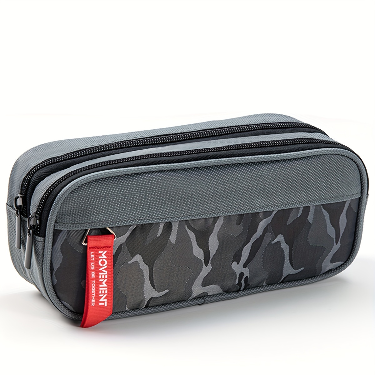 Image of Large-capacity Pencil Case, Pencil Pouch, Pen Holder, Storage Box, Gift, School Supplies, Stationery, Multi-functional Pencil Case, Box, Desktop Organizer, Office Supplies