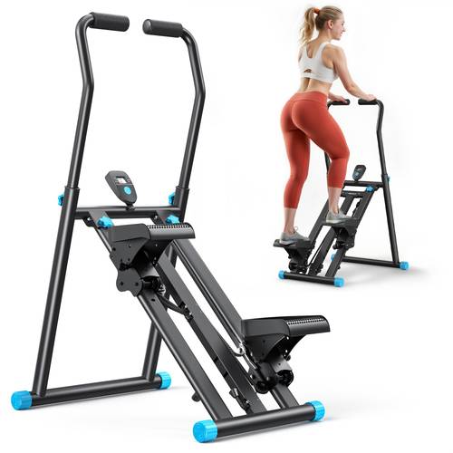 foldable stepper for home use intelligent simulation of climbing with adjustable handle suitable for home exercise suitable for leg hip training