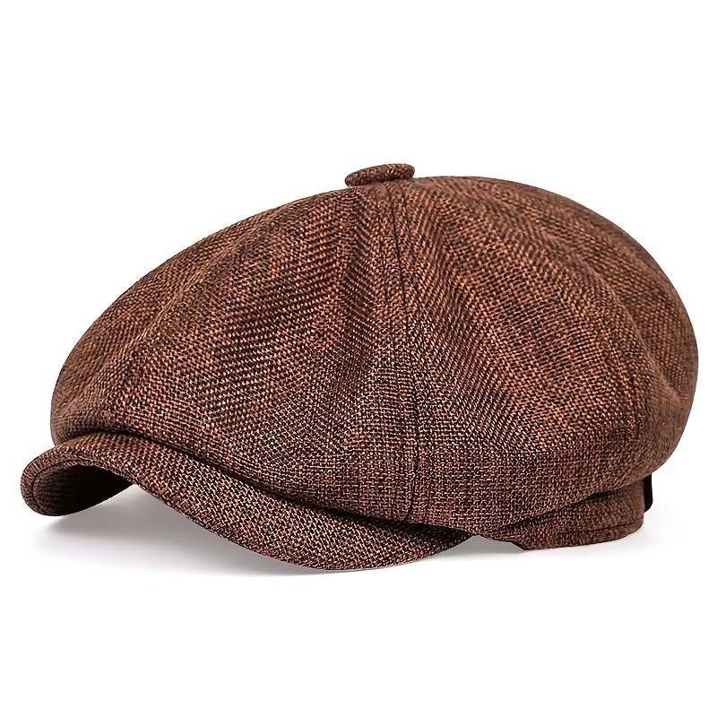 TEMU Gorra octogonal 7S SPORTY para - Boina y gorro de pintor unisex vintage, transpirable con cierre snapback, delgada - Gorra de exterior adecuada
