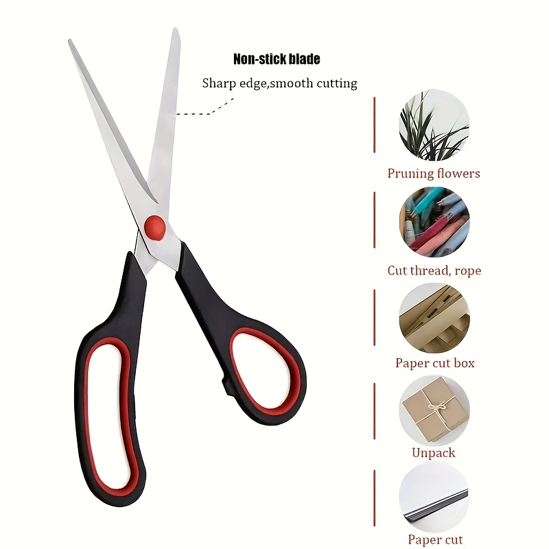   stainless steel scissors with   multi purpose durable kitchen stationery and tailoring scissors for office home crafts   for right left hand use versatile shears visually appealing design sharp 1