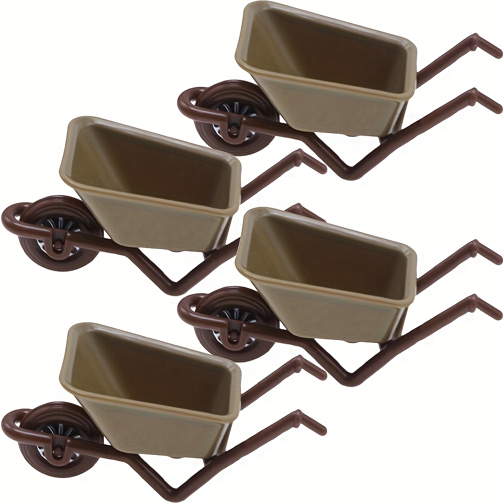 

4pcs Modèle de Chariot Miniature Modèle de Chariot Mini Chariot Décoration de Micro Paysage Chariot de Jardin Mini Chariot de Jardin Ornement de Micro Scène Maison, pour Thanksgiving