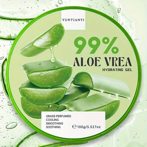 aloe moisturizing gel hydrating with multi plant and aloe vera suitable for face and body green