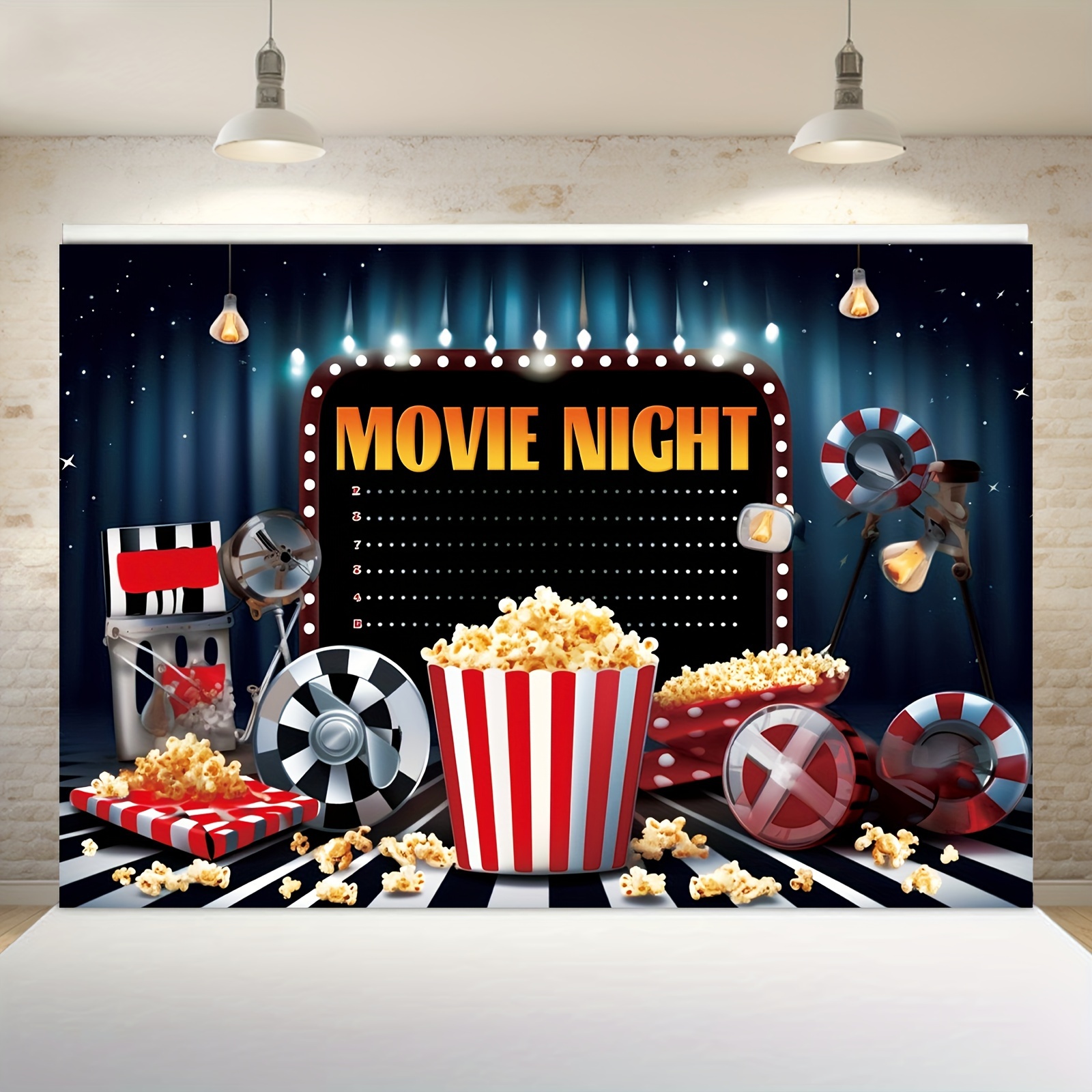 Movie Night Cupcake Toppers Movie/film/cinema - Temu