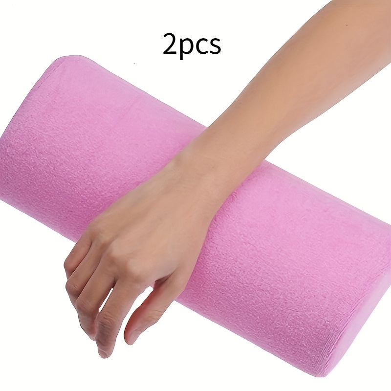 TEMU 2pcs Nail Art Pillows, Nail Hand Cushions, Hand Beauty Nail Art Hand Cushions, Removable And Washable Soft Sponge Nail Pillows, Nail Art Tools,