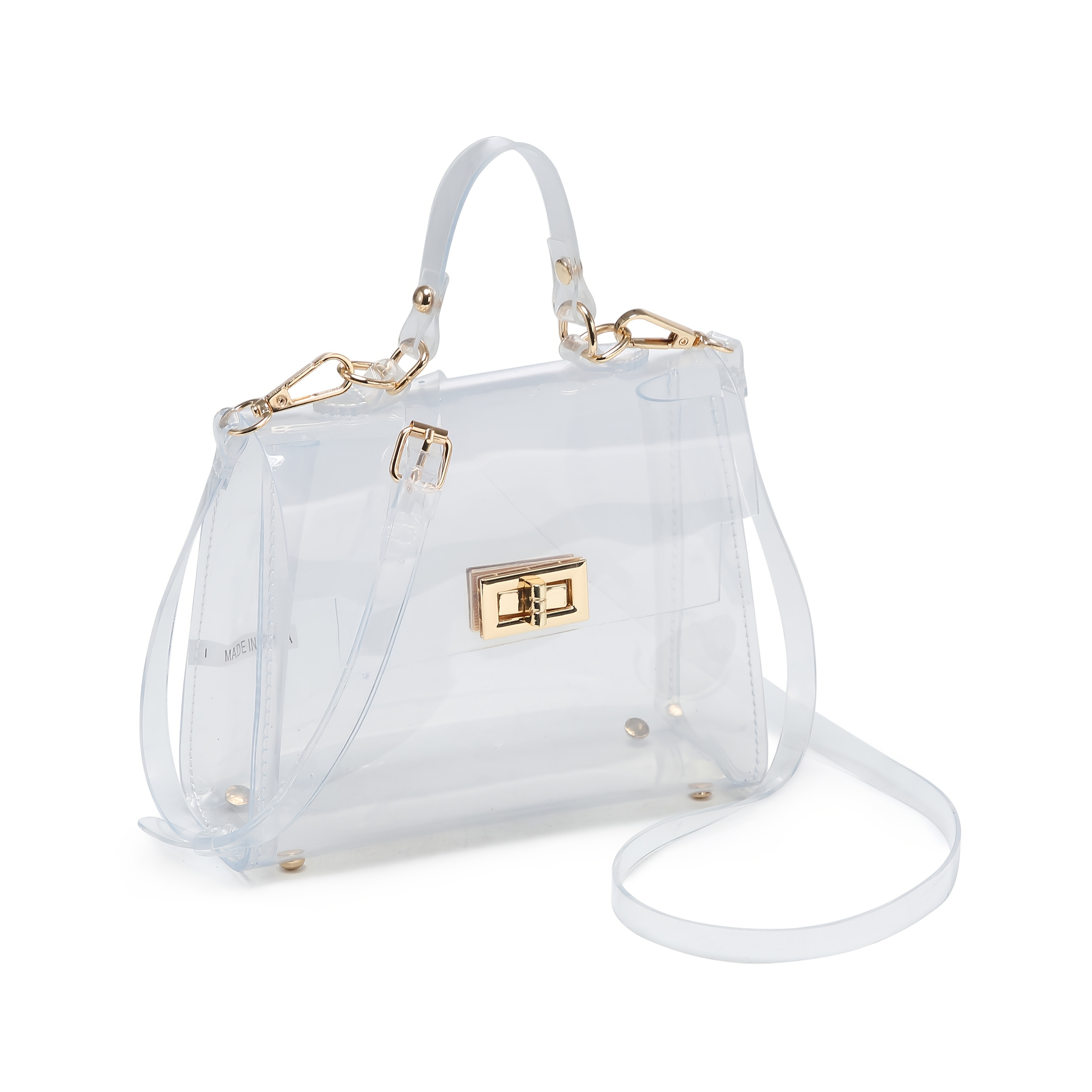 PVC See Through Stadium Wallet For Women Shoulder Bag