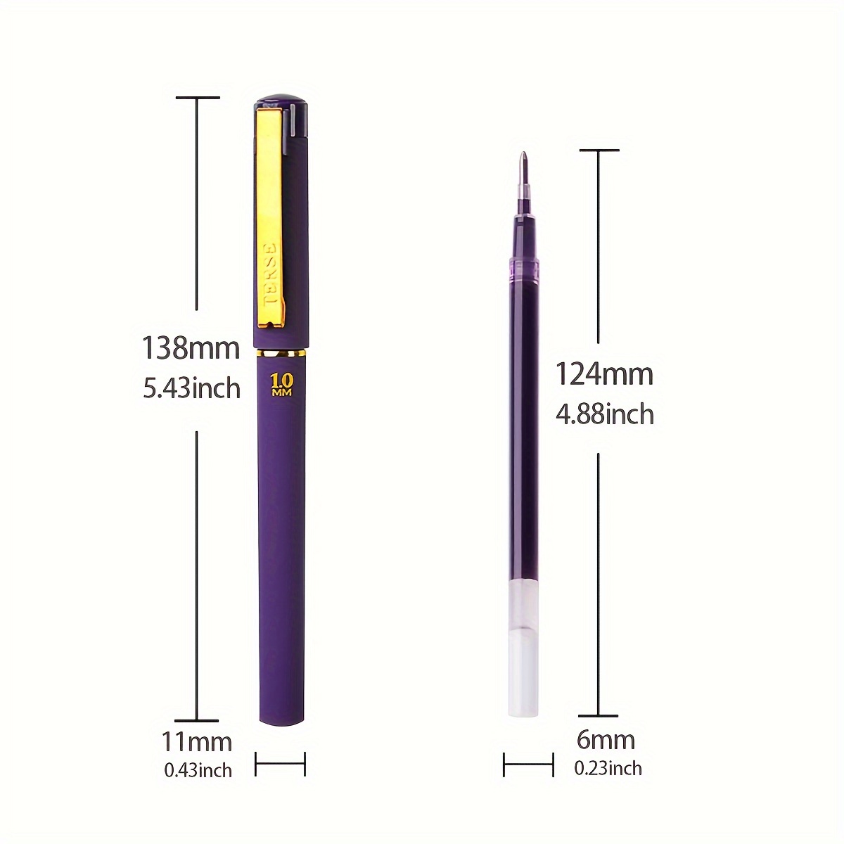 wqn purple gel pens purple set ink bullet 1 0mm school and office   pen supplies stationery hard pen calligraphy pen large capacity back to   2