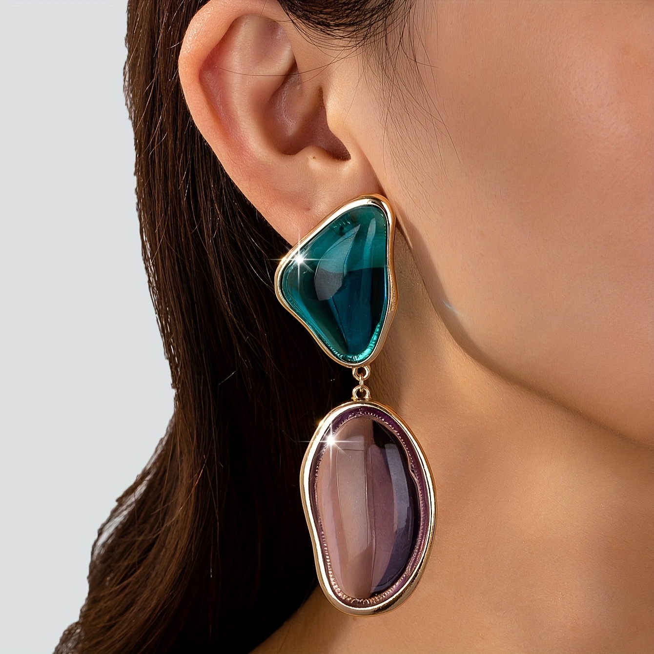 

Elegant & Sexy Resin Dangle Earrings For Women - Fashion Accessory, Casual Attire Or Parties