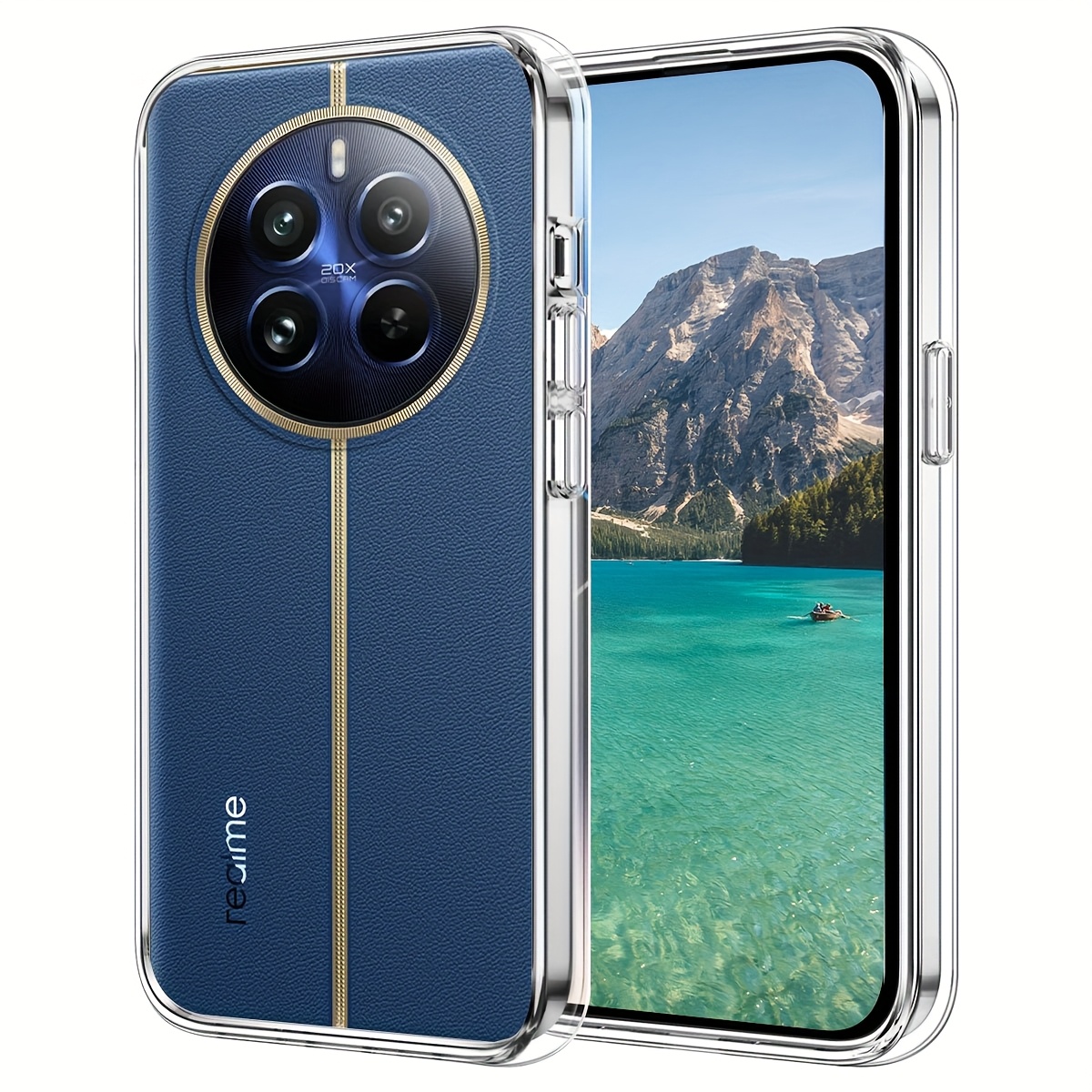 TEMU Phone Case - Flexible And Shockproof Protective Case For Realme 12 Pro 5g, Offering Full Protection Against Scratches With A Transparent Back