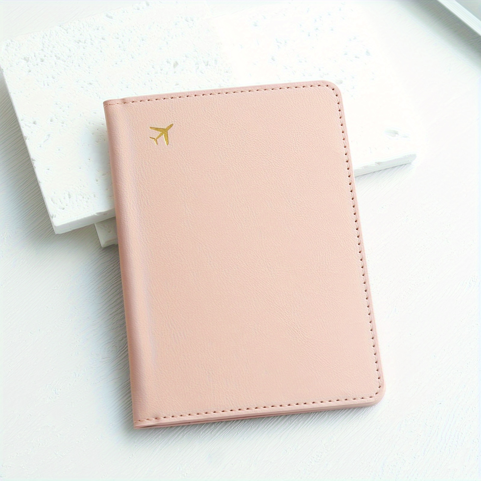 Pure Chic Passport Wallet Faux Leather Lightweight Rfid Blocking Slim Vaccine Card Holder Travel Essentials