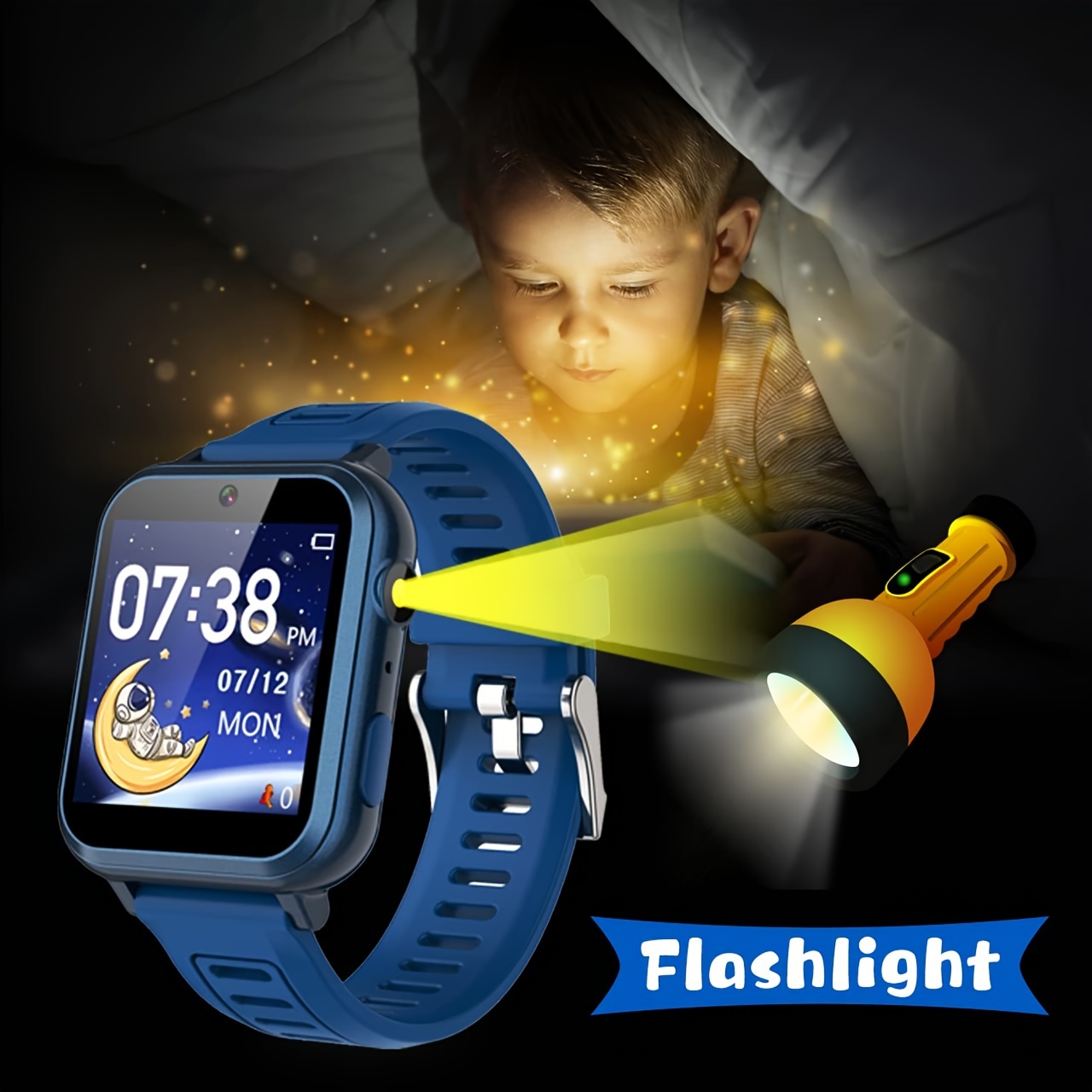 smart watch for children with 24 educational games hd touch screen camera music player pedometer alarm clock calculator watch childrens birthday holiday gift