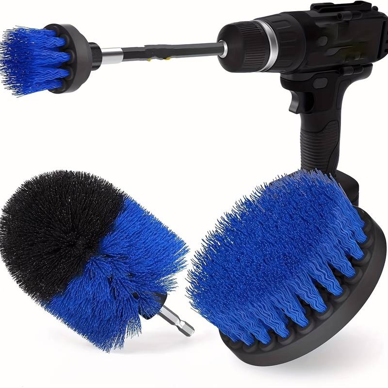 Soft Bristle Drill Brush – Power Drill Attachment – Upholstery, Tile, Grout Cleaning – Unbranded