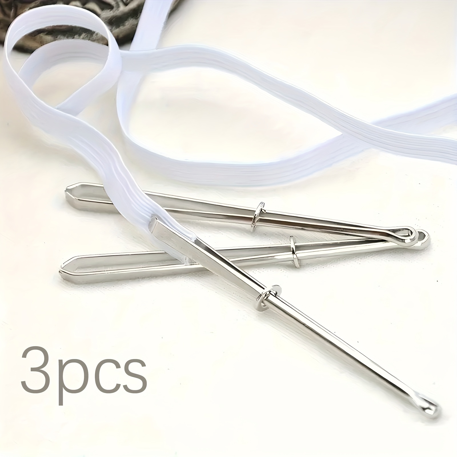 3pcs Elastic Belt Threader, Threader, Clip Threader, Rope Threader, Tailoring Tools