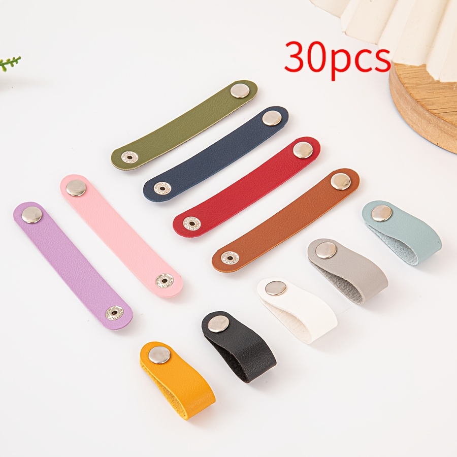 TEMU 30pcs Extra-long Cable Protectors, Cable Organizers, Snap Button Usb Cable Organizers, Phone Charger, Earphone Cord, Computer Charging Cable