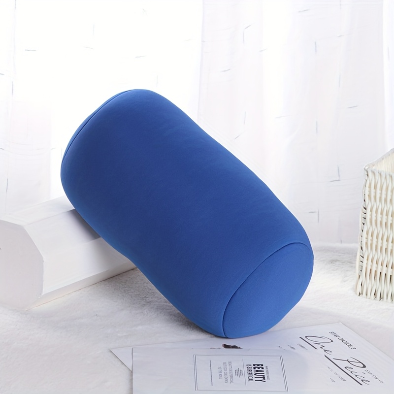 TEMU Foam Particle Reading Pillow, Colorful Creative Spliced Polyester Cylindrical Multifunctional Sofa Lumbar Support Throw