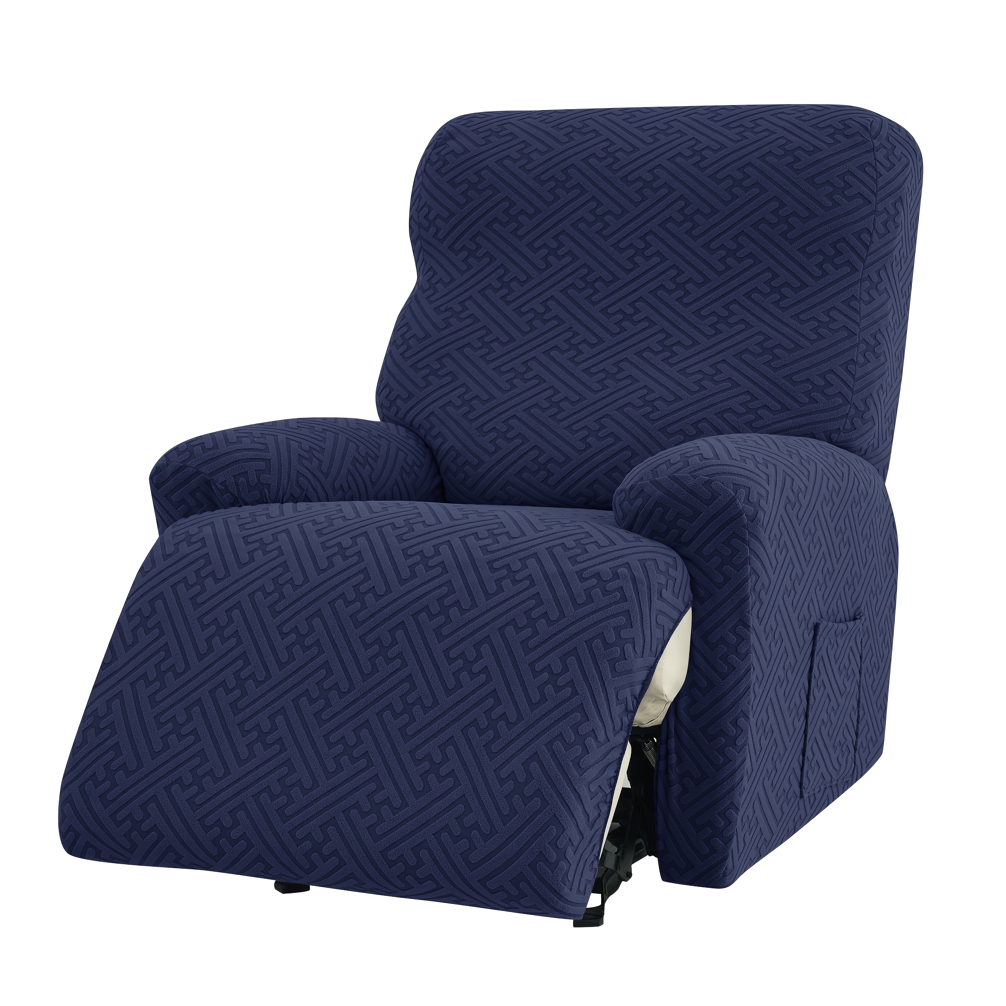 4piezas/set Funda de sofá elástica de función dividida Sillón leal Lazyboy de terciopelo Jacquard