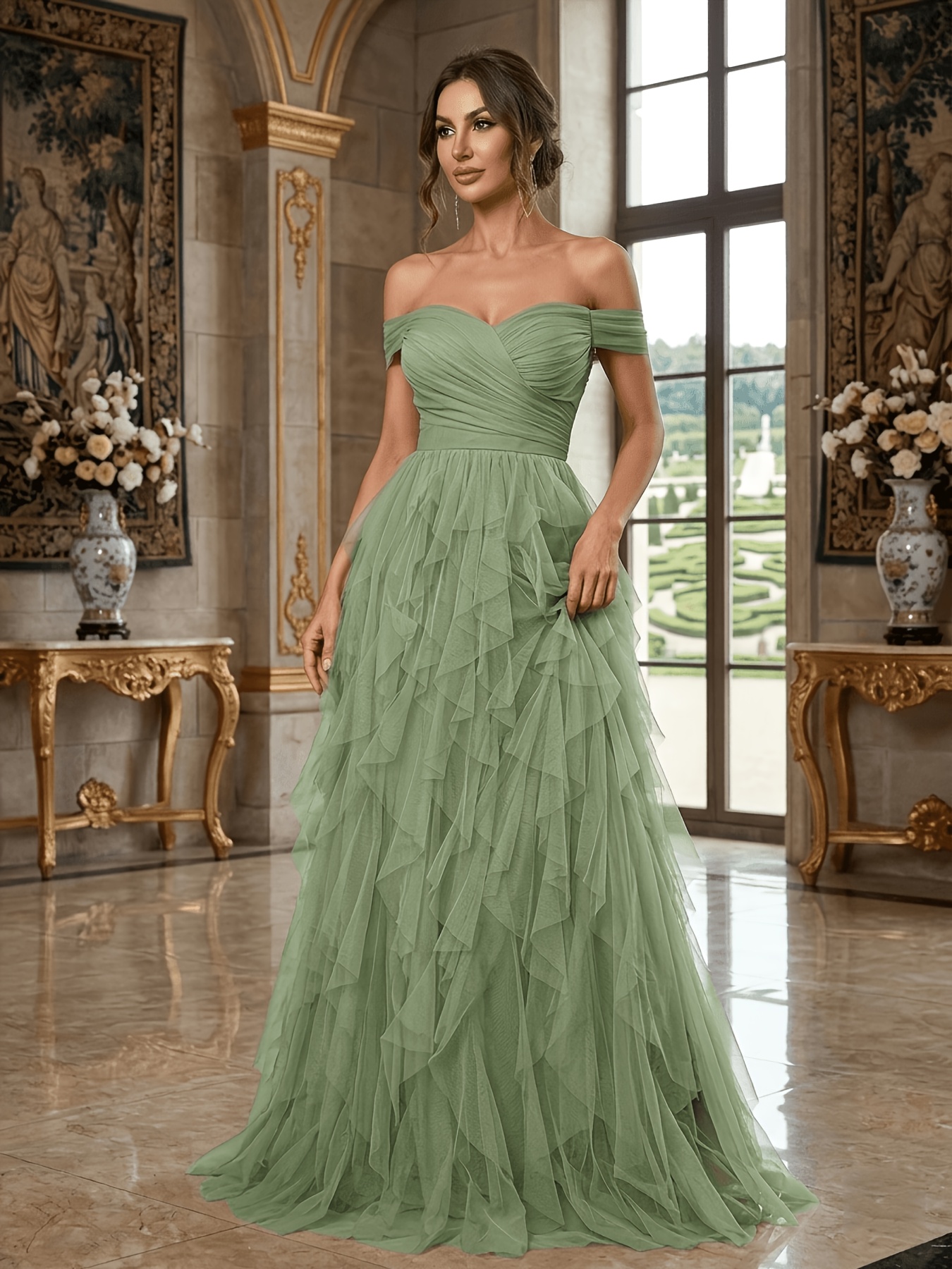 green dress temu green dress long sold on Temu United States