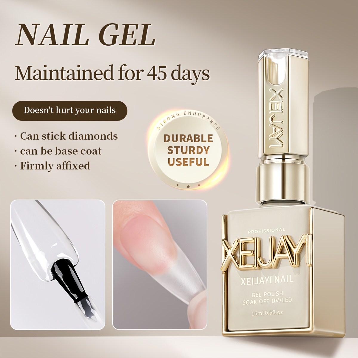 Image of 1pc 15ml For Gel Soak Off Led Technology For Nail Art For Nail Enhancement Patch Gel New Phototherapy Bottle For Gel