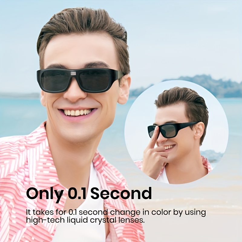 

Polarized Photochromic Glasses, Uv400 Protection, Quick Color Change, Lightweight & Durable, Perfect For Driving Fishing Casual Wear, Spring & Summer Outdoor Activities, Sports Style