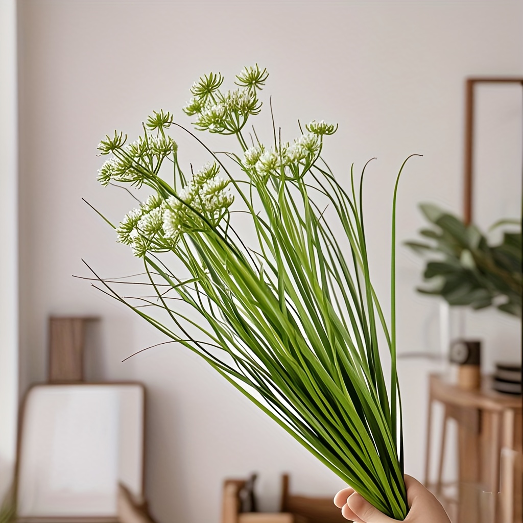 Image of 5pcs Simulated , Nordic Style Courtyard Decoration, Landscape Simulation, Simulated Flowers, Grass, Landscape Simulation, Grass