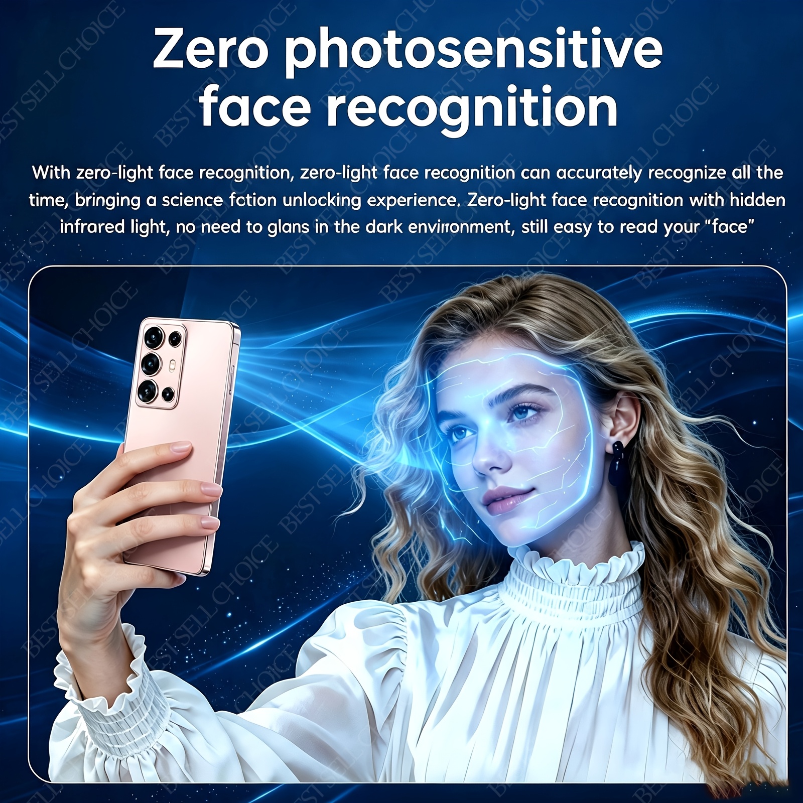 Powerful 6+64GB Unlocked 5G Cell Phone, 6.8 Inch HD Screen