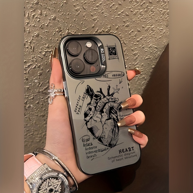TEMU Phone Case Laser Heart
