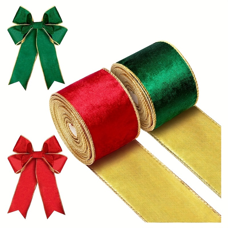 

1pc Luxurious - For Christmas Bows, Arrangements & Decorations (red & , 2.5" X )