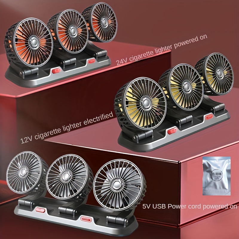 Calefactor y ventilador de refrigeración, 2 en 1 para vehículo de coche,  calefacción, ventilador frío y descongelador, 12 V, 150 W