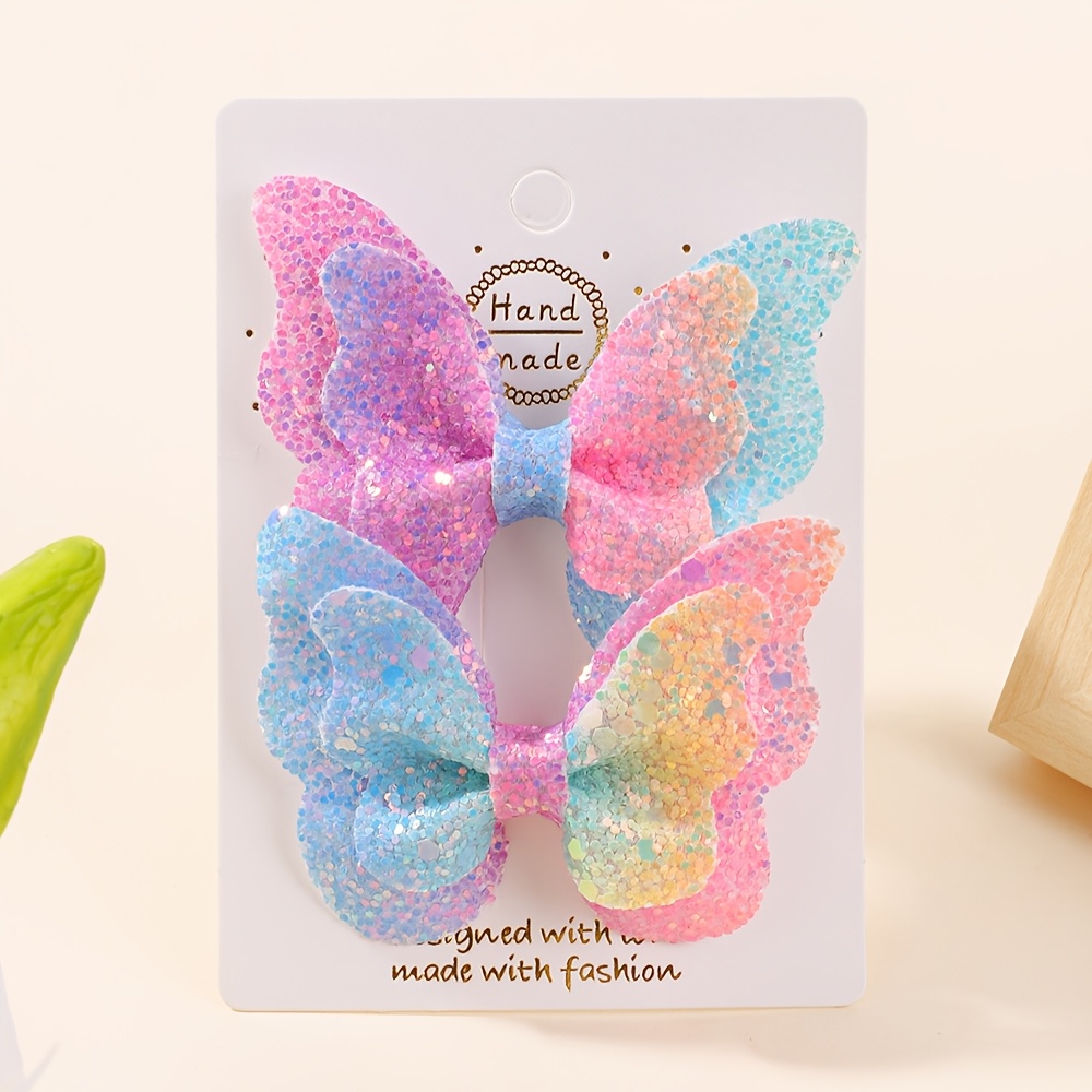TEMU 2 Pinzas para el Cabello de , Clips para Mujer, Adornos Brillantes para el Cabello, Adecuados para Uso Diario y Fiestas