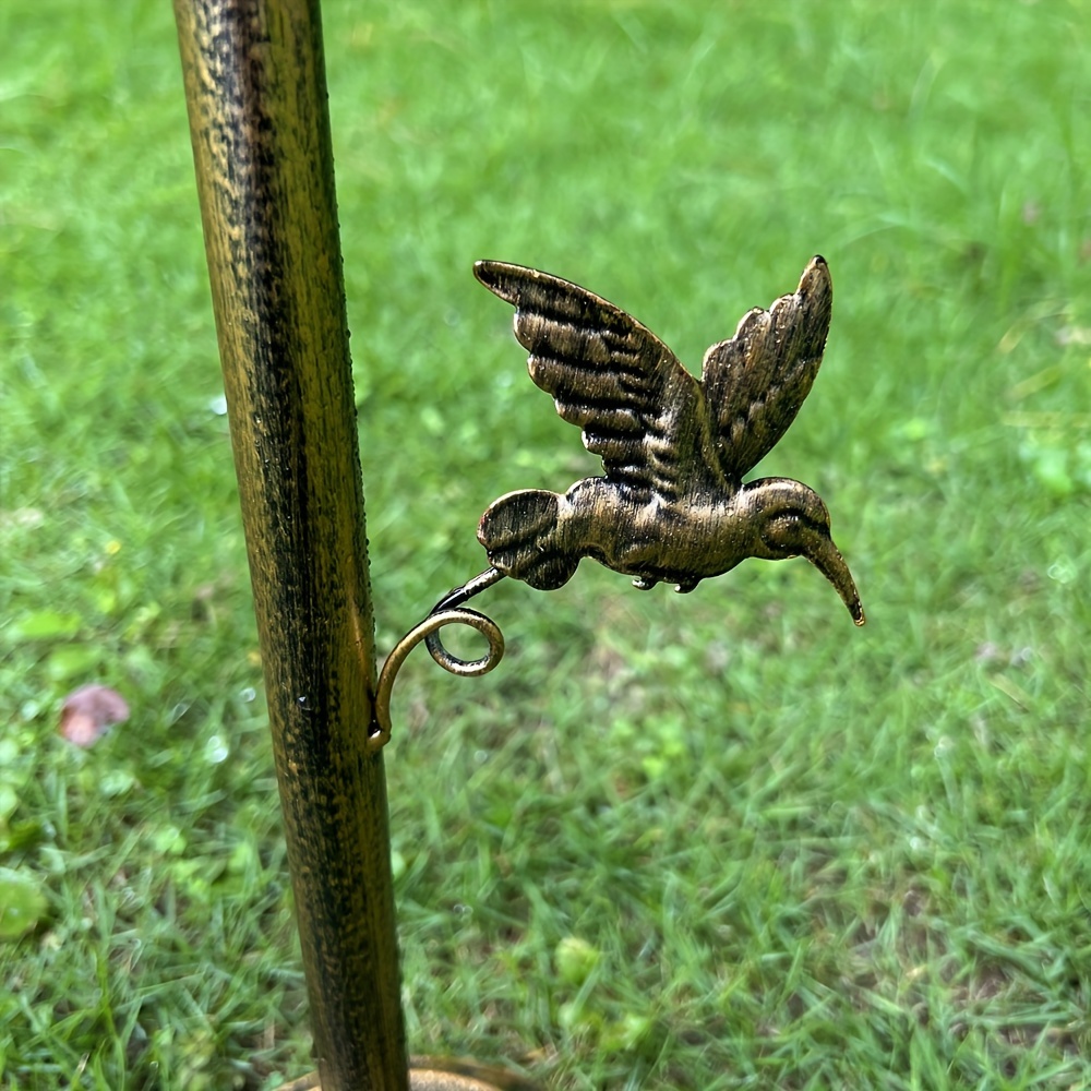 Vintage Style Decorative Bird Bath with Pedestal Flower Planter Base - Bronze Bird Feeder Bowl for Your Yard 11 e098a174 993d 4faf 99c5 ccd210fca88f