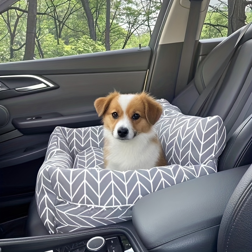 removable and washable single seat pet bed for cars portable pet car cushion suitable for  