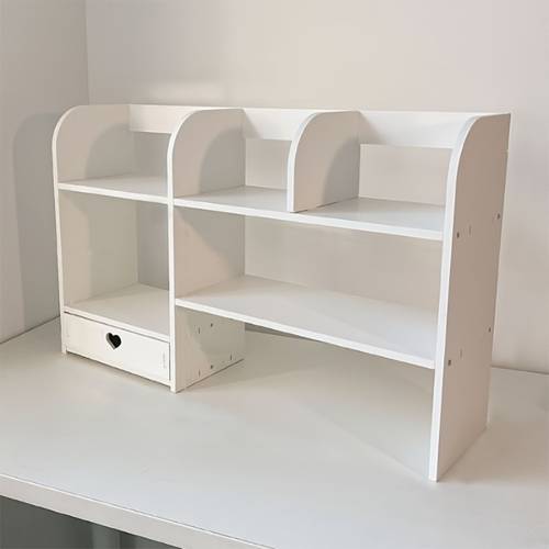desktop storage box multi level shelves rectangular office supplies storage cabinet solution makeup organizer