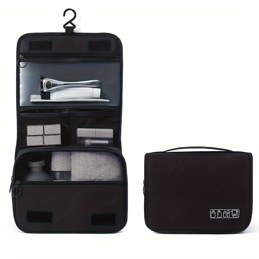 toiletry bag hook makeup bag multi functional cosmetic storage bag travel men women hand wash storage bag