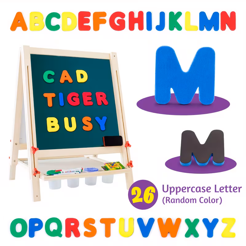 26 27 53 79pcs magnetic letters and number stickers for spelling learning toys educational toys for classroom and home back to school christmas and halloween gifts random color Product details 0