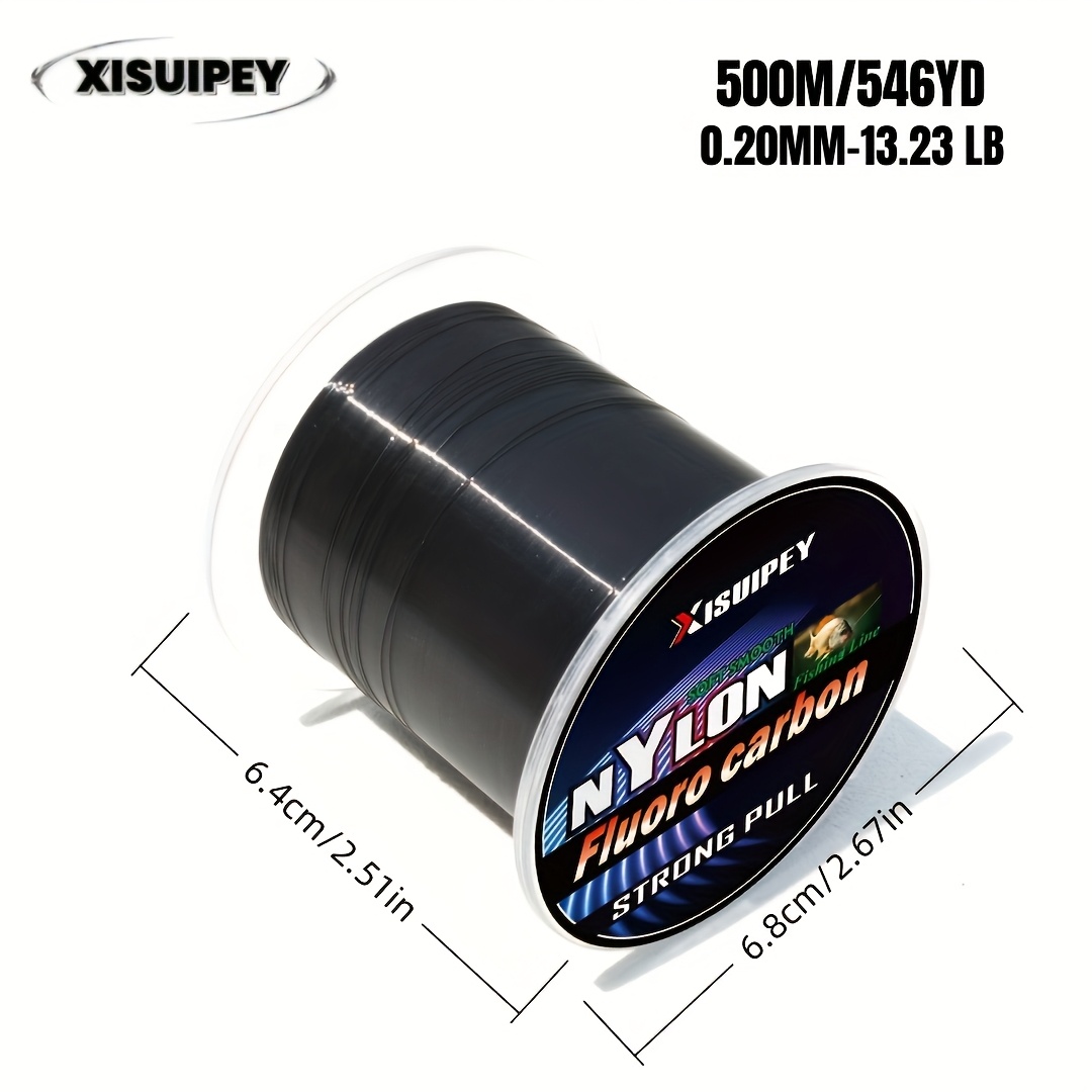 500m/546yd Zero-absorption Fluorocarbon Nylon Fishing Line, Long-distance Casting, -free, Strong And Wear-resistant, Suitable For Freshwater And Saltwater Fishing, Smooth Casting
