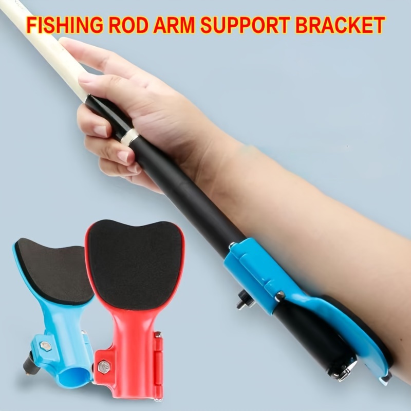 

Adjustable Fishing Rod Arm Support Bracket With Thick Sponge Padding, Comfortable Non-slip Grip, Arm Fatigue Reduction, Fits Various Pole Handles