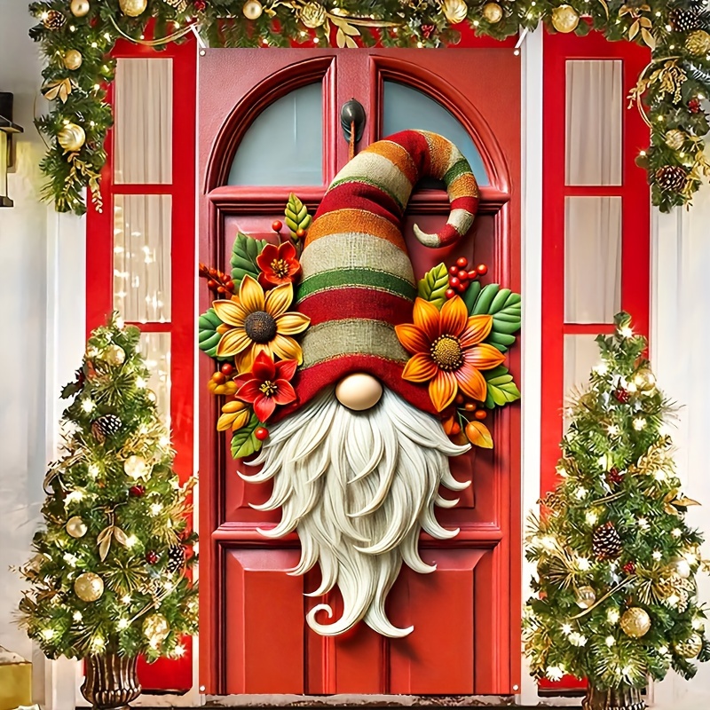 

Hego 1pc Polyester Door Banner, Fall Holiday Door Cover, Reusable Washable Outdoor Flag For Entryway, Room, And Party Decorations, Yard & Garden Decoration