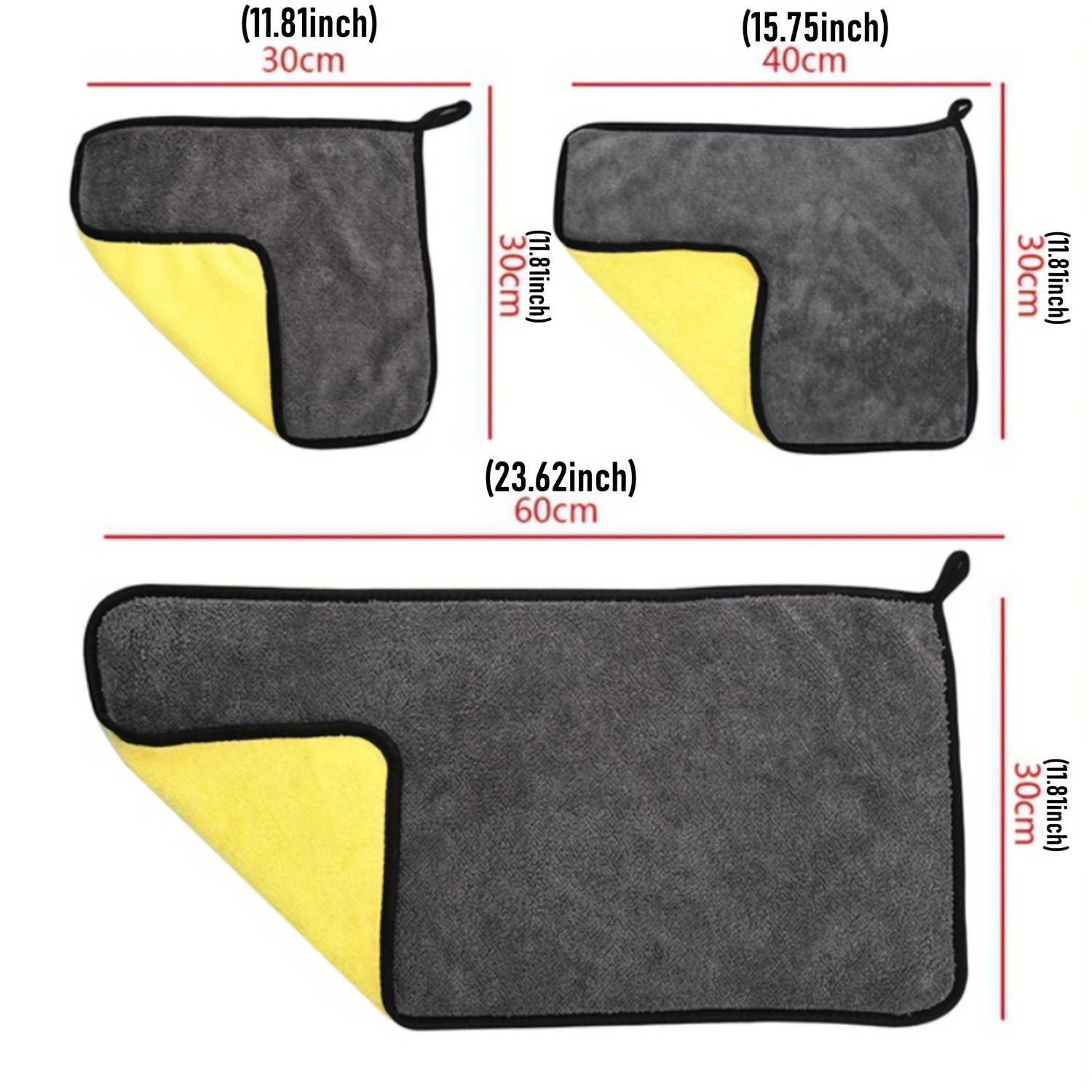1/5/10pcs Extra Soft Car Wash Microfiber Towel, Car Cleaning Drying Cloth Car Care Cloth Detailing Car Wash Towel Never Scrat