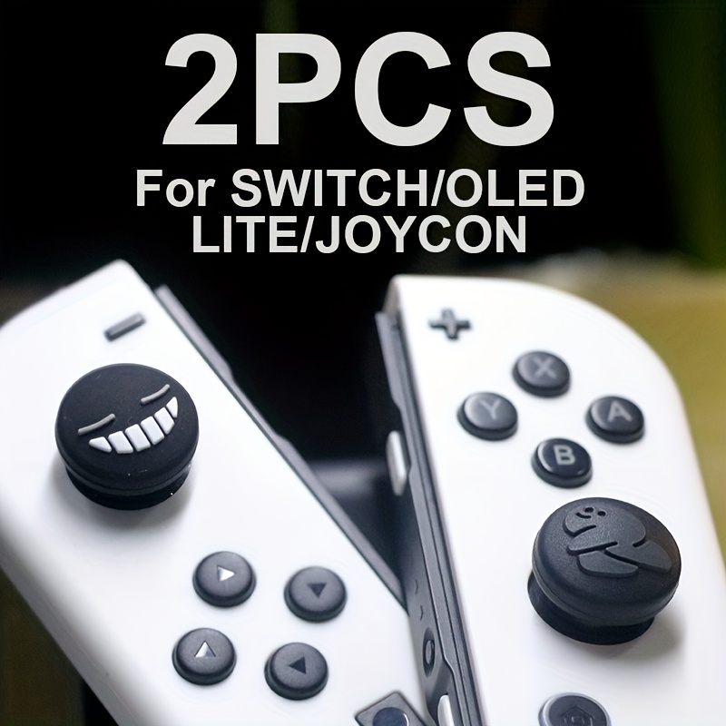 TEMU 2-pack Soft Anti-slip Silicone Joystick Caps - For Ns Switch1/oled/lite/ | Durable, Enhances Gaming Experience, Grip, , Ideal Gamer Gift