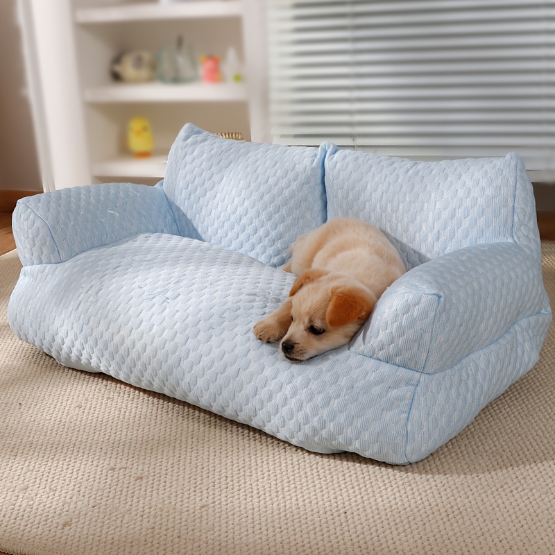     pet bed sofa removable washable cover soft polyester cushion pad lightweight portable cat or small dog bed for indoor outdoor use ideal for kittens puppies cats small dogs dog couch bed   pet furniture cooling mesh material Product details 2