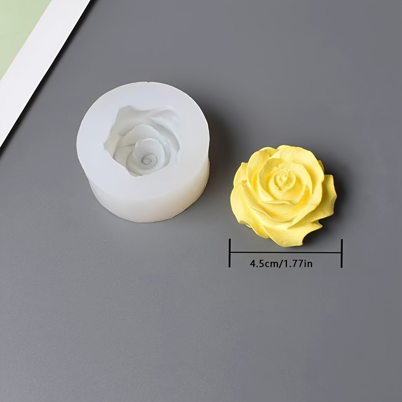 TEMU Stampo in a forma per artigianato fai da te con resina, gesso e cera - Non per resina epossidica, gesso, candele, decorazioni per custodie di